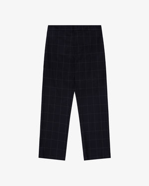 Windowpane Elasticated Waist Suit Trouser