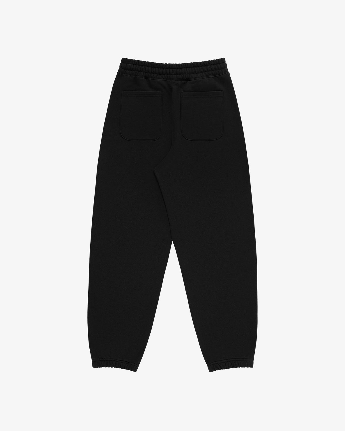 Tonal Logo Sweatpants with elastic cuffs and waistband, shown from the back with two rear pockets on white.