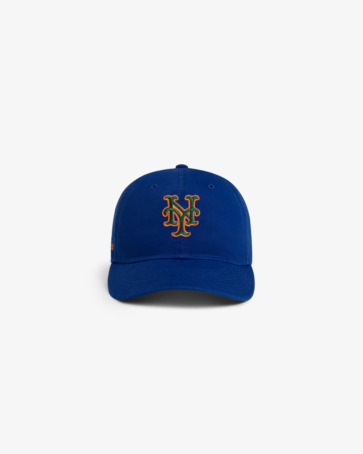 ALD / New Era Mets Retro Fit Hat featuring an orange NY logo, shown on a plain white background.