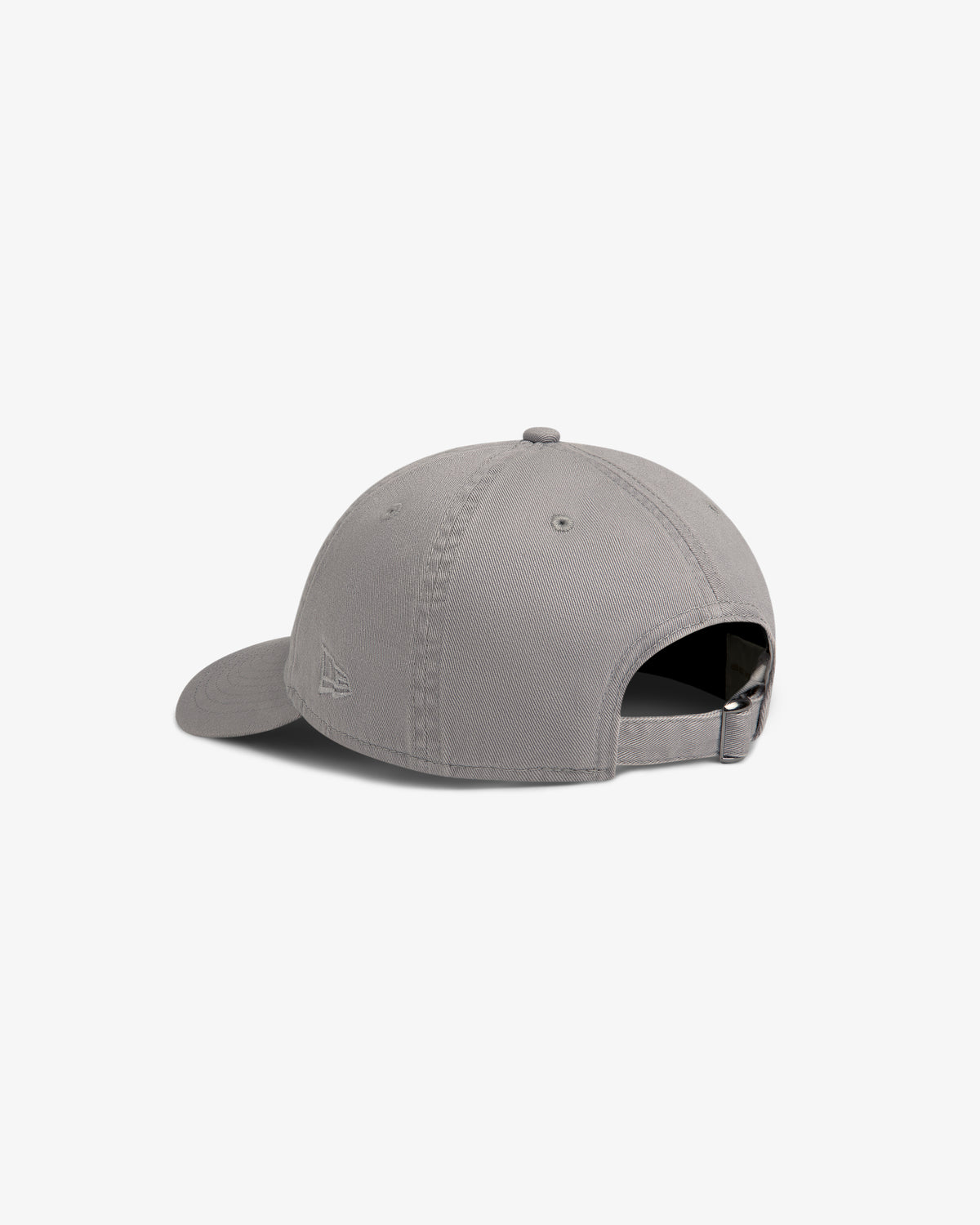 The ALD / New Era Dodgers Retro Fit Hat in gray is shown from the back with an adjustable strap and stitched panels.