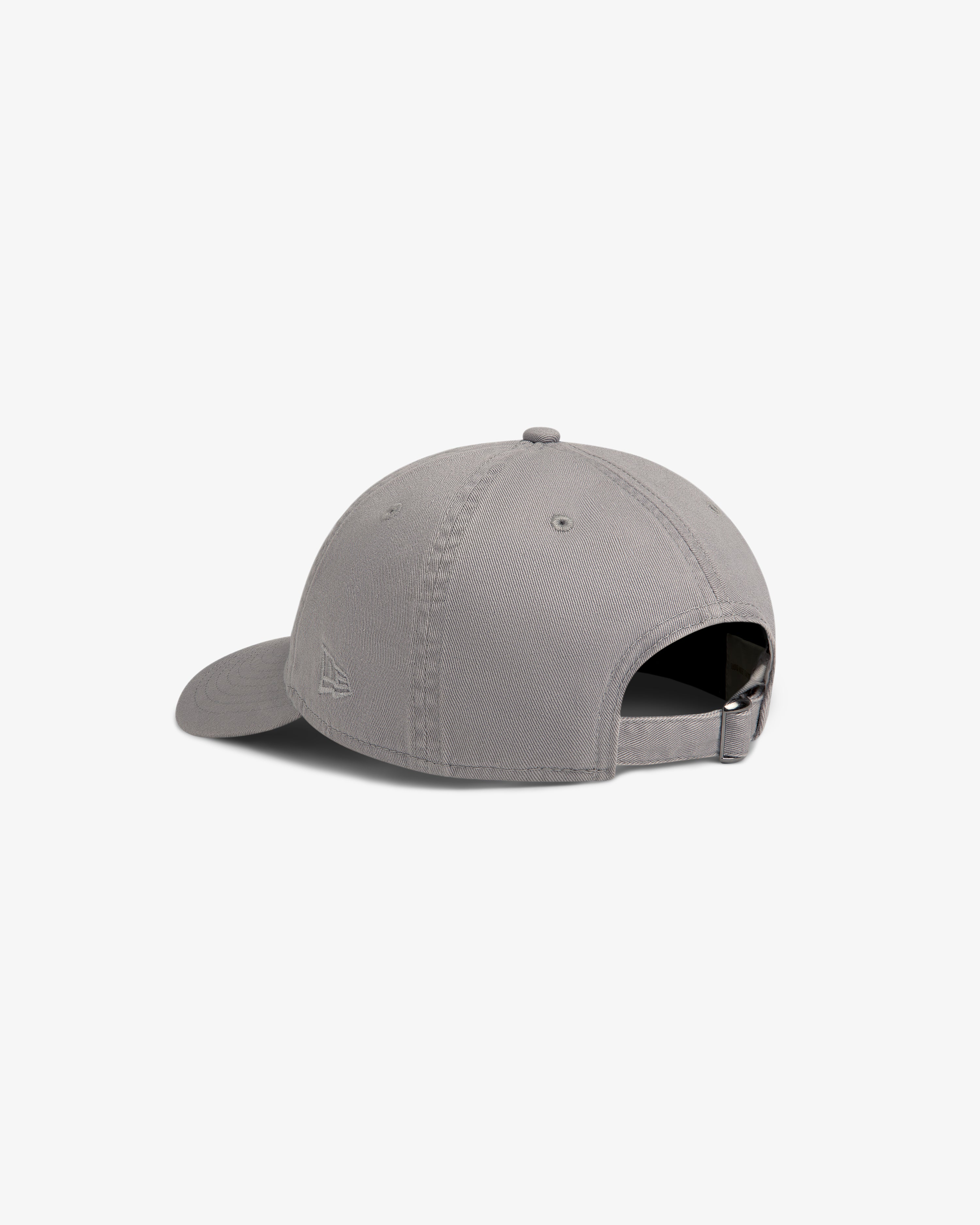 The ALD / New Era Dodgers Retro Fit Hat in gray is shown from the back with an adjustable strap and stitched panels.