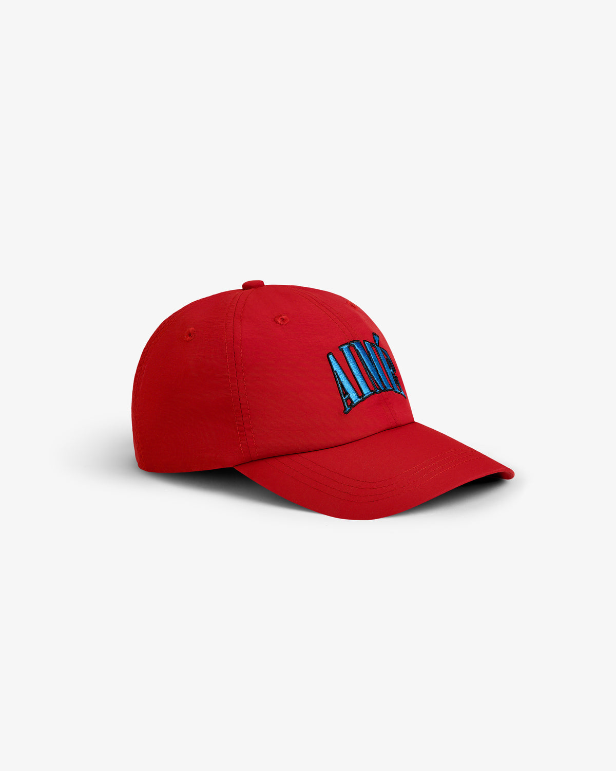 Nylon Crusher Hat with blue and black embroidered text on the front, shown on a plain white background.