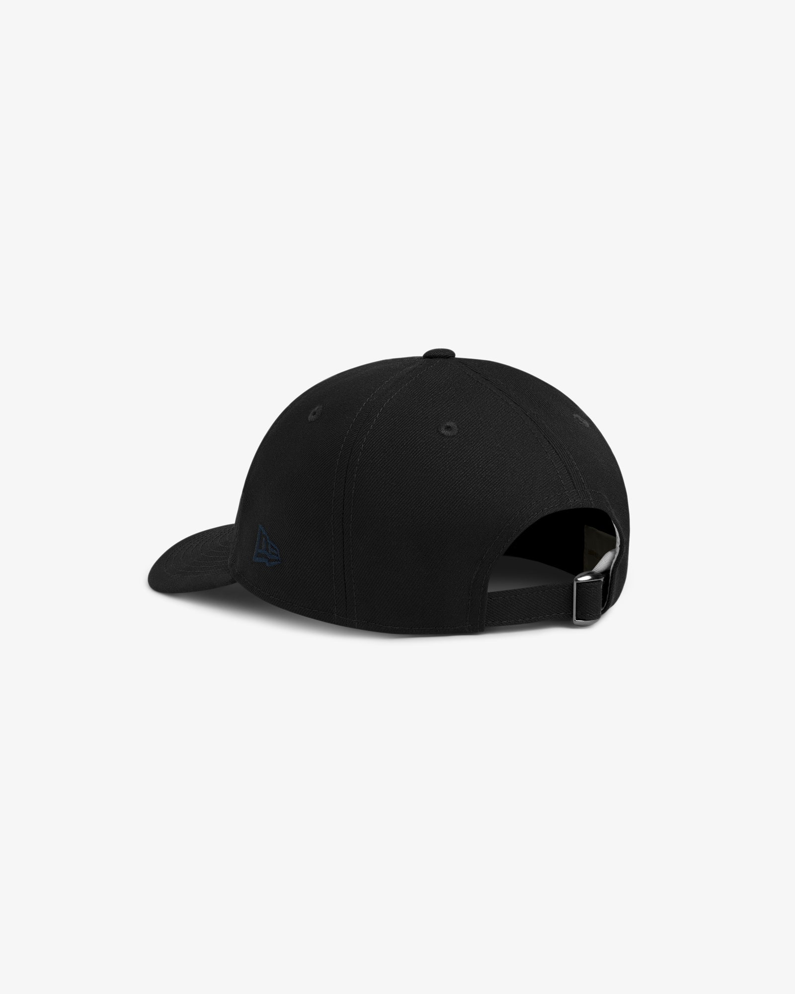 ALD / New Era Highlanders Retro Fit Hat shown from the back with adjustable strap and metal buckle on white background.