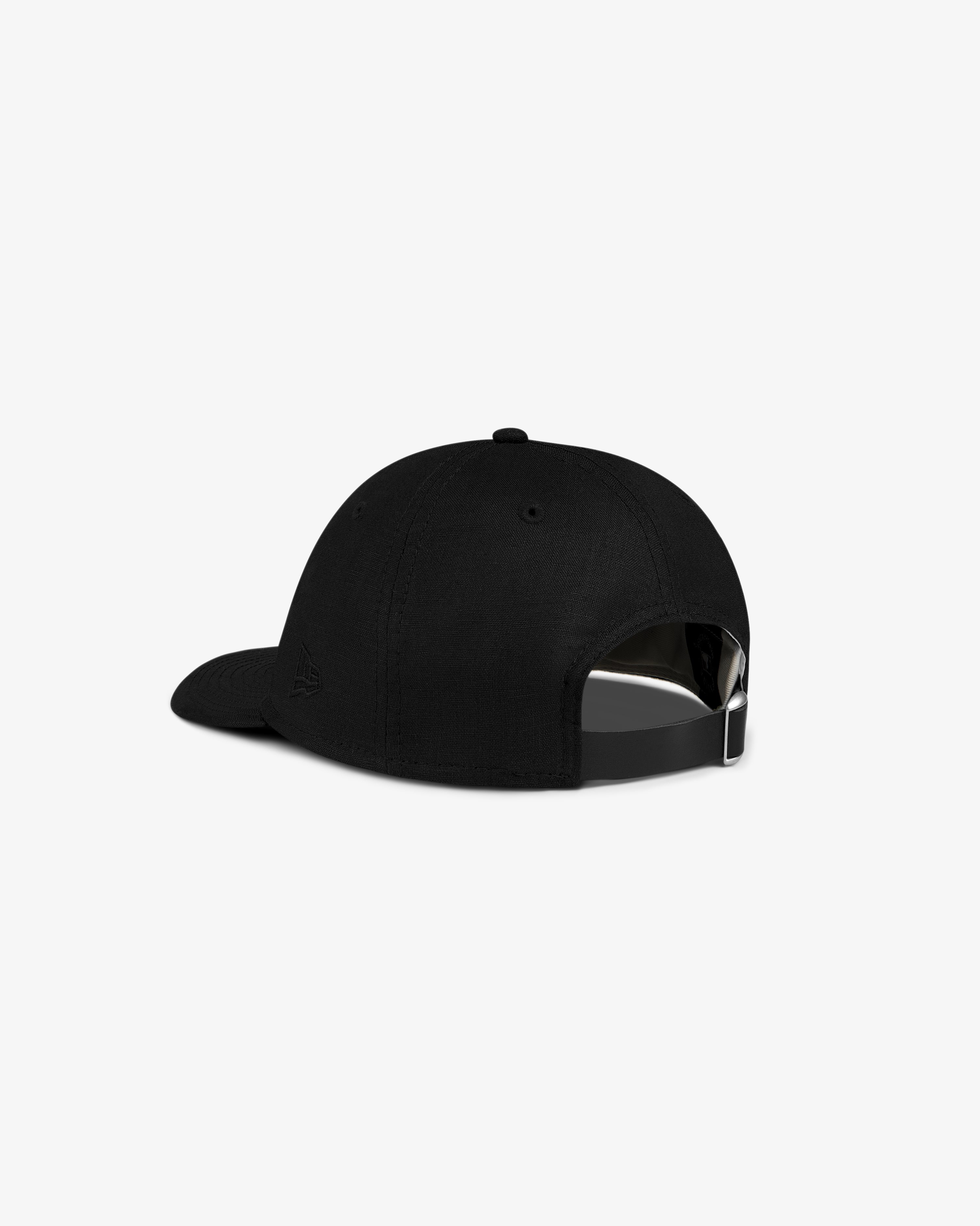 ALD / New York Yankees Retro Fit Hat shown from the back with a metallic adjustable strap on a white background.