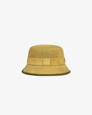 Perforated Suede Bucket Hat
