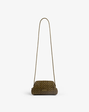 Woven Leather Shoulder Bag