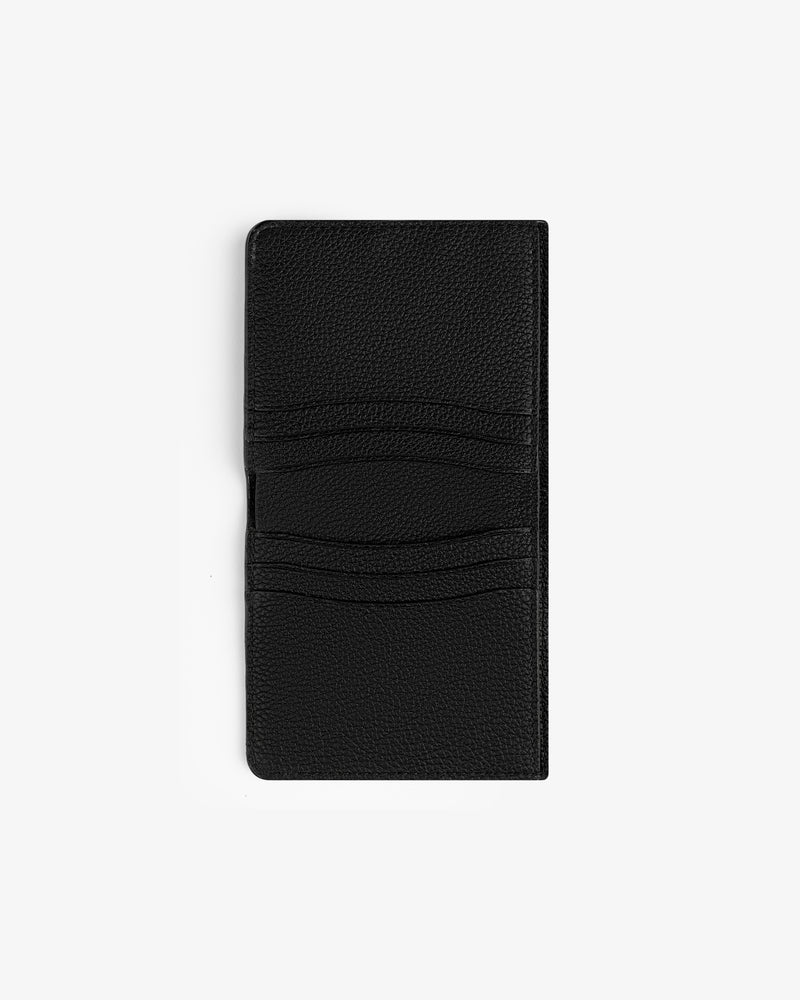 Leather Bi-Fold Wallet with multiple card slots, shown on a plain white background.