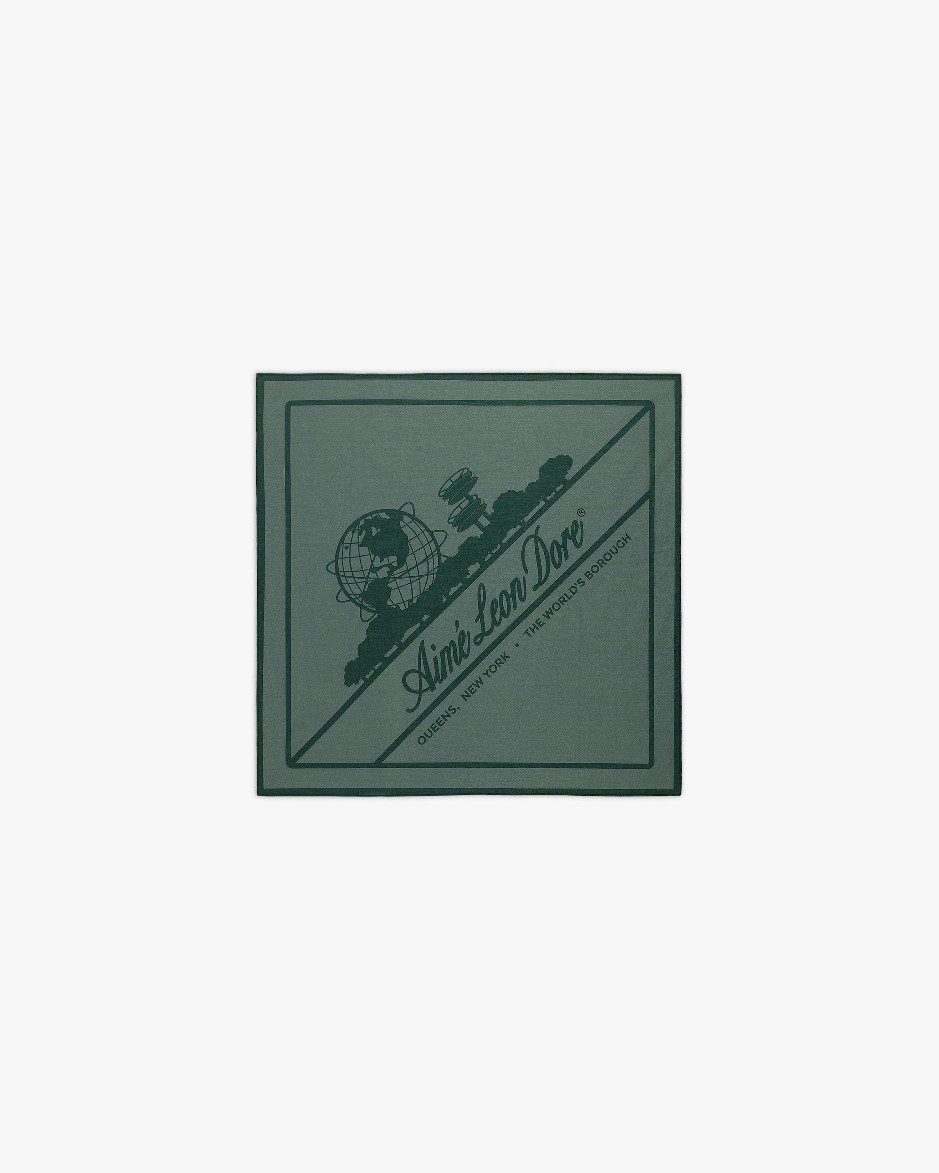 小物 AIME LEON DORE UNISPHERE BANDANA GREEN Sun Faded Unisphere Bandana – Aimé Leon Dore EU