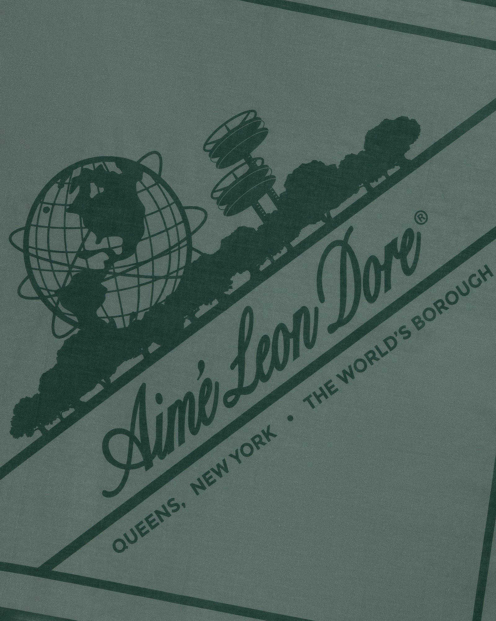 小物 AIME LEON DORE UNISPHERE BANDANA GREEN Aime Leon Dore ALD Seasonal Unisphere Repeat Print Bandana Cream