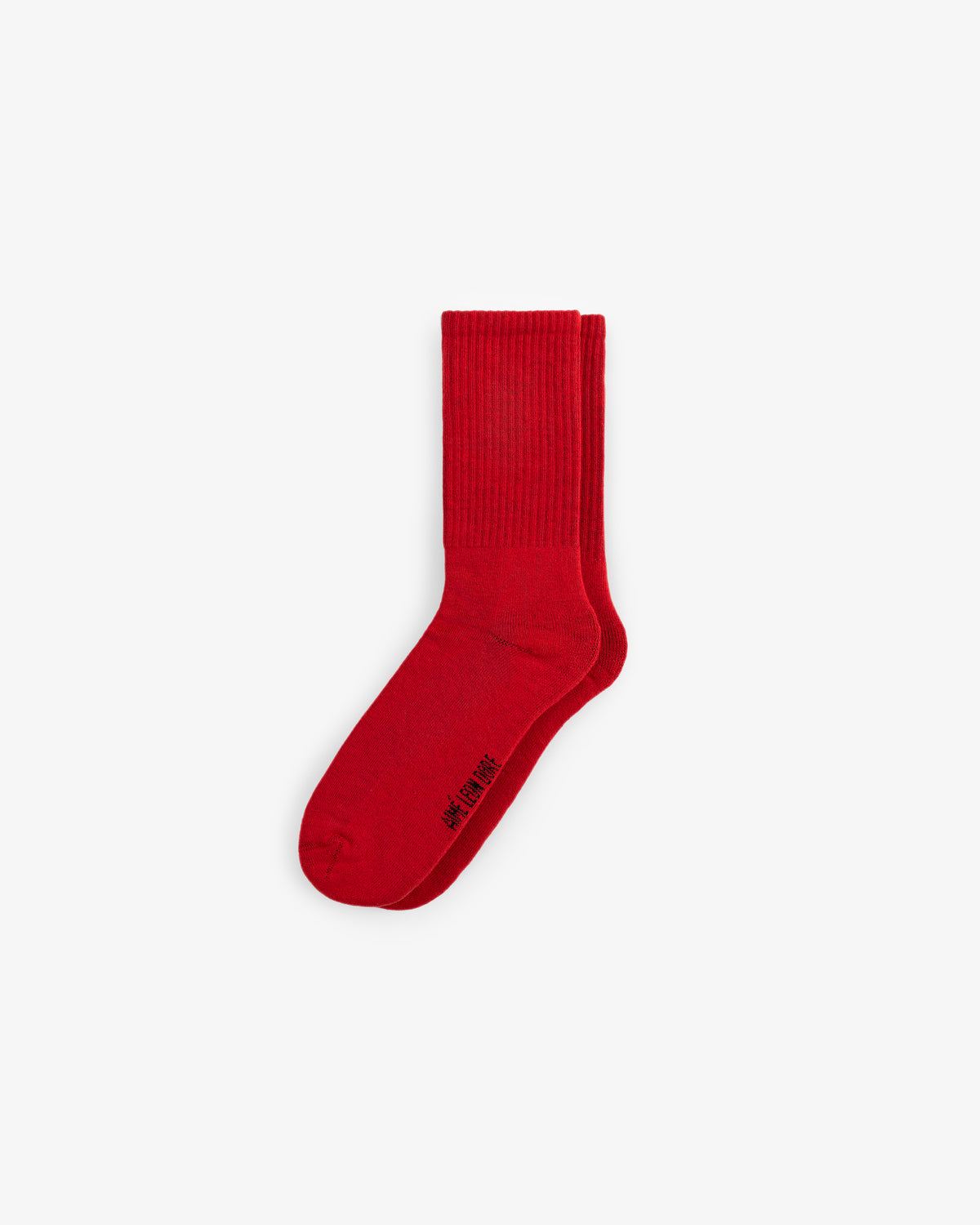 A 3-pack of bright red crew socks displayed on a plain white background.