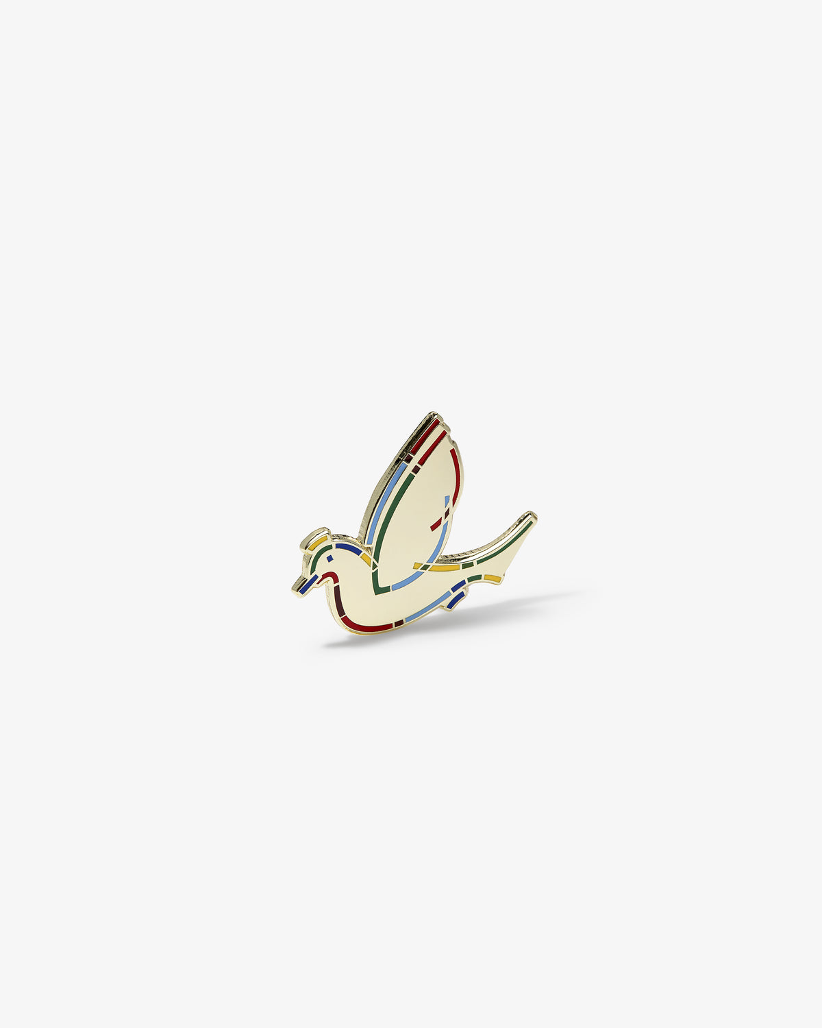 The Graphic Pin features a stylized bird with colorful lines, displayed on a plain white background.