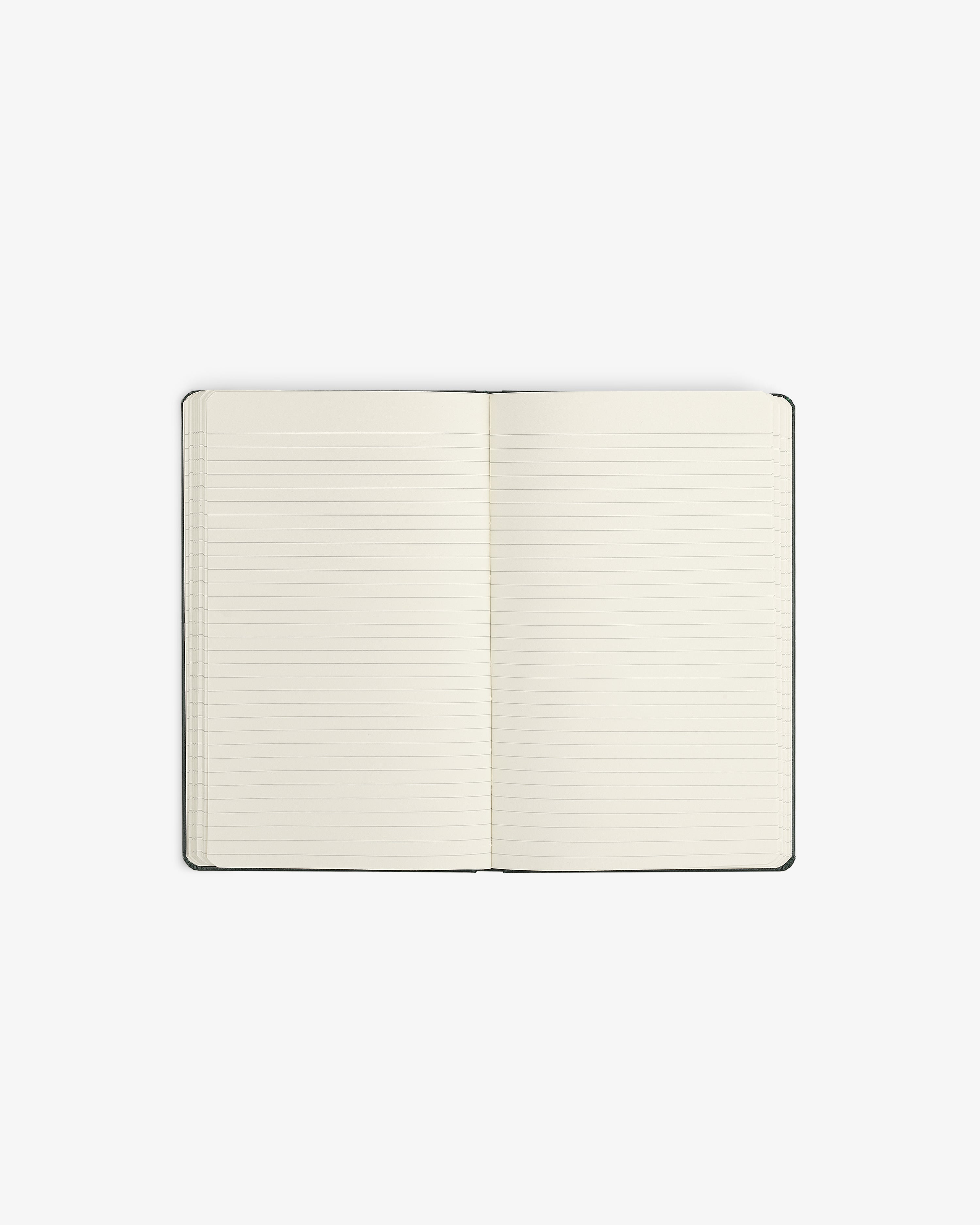 Crest Sketchbook with lined, blank pages displayed open on a white background.