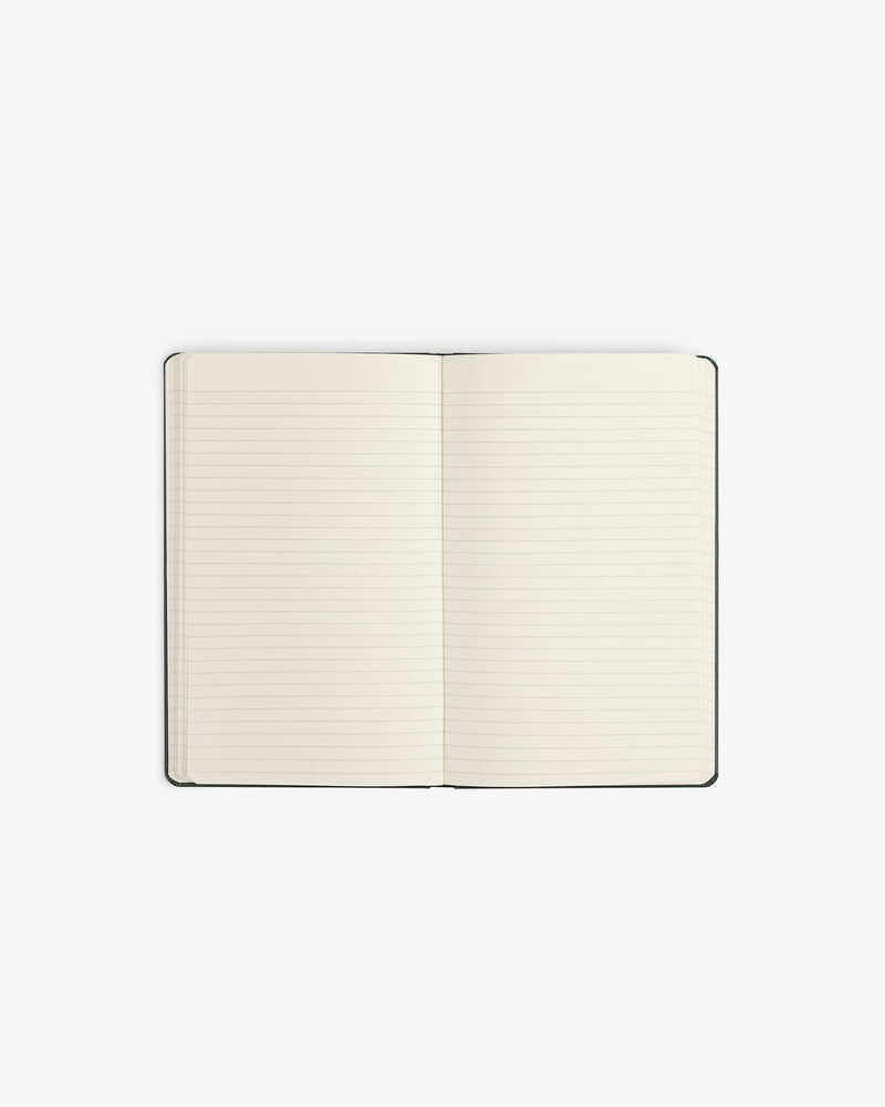 Crest Sketchbook with lined, blank pages displayed open on a white background.