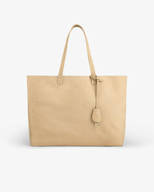 Croc-Embossed Nubuck Tote Bag