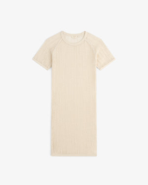 Open Mesh Mini Dress