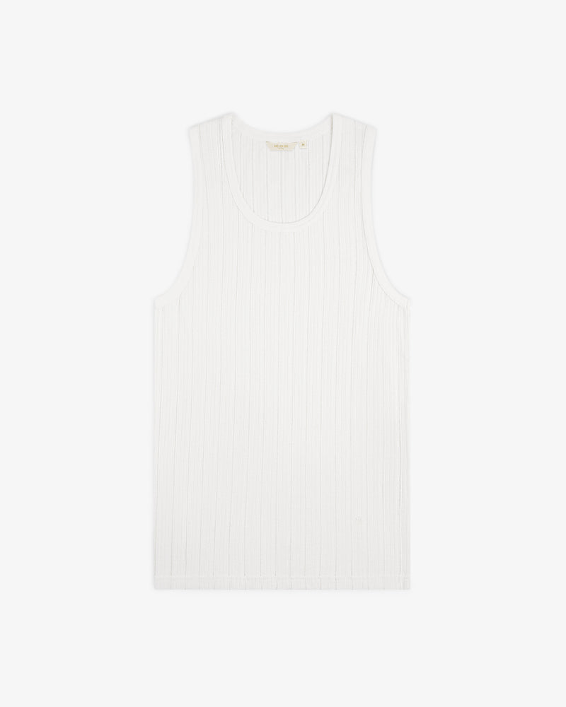 Drop Needle Tank Top laid flat on a white background.