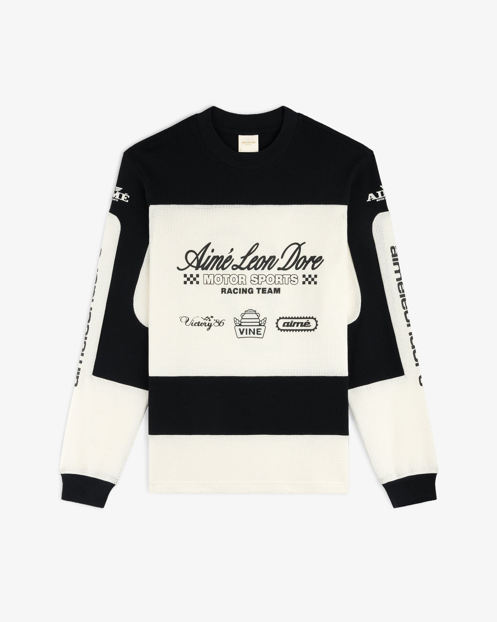 AIMÉ LEON DORE 半袖シャツ ホワイト/ブラック Long-Sleeve Mesh Enduro Tee – Aimé Leon Dore EU