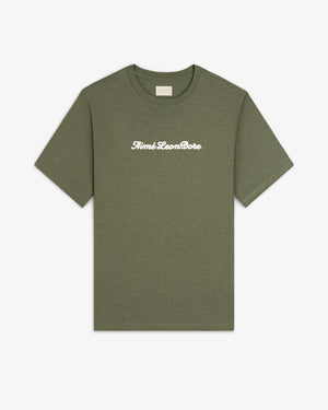 Puff  Print Slub  Logo Tee
