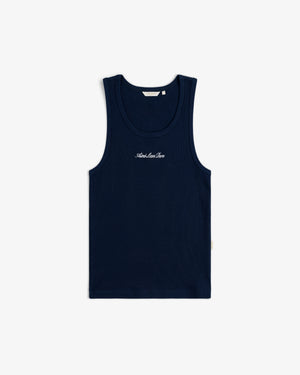 Embroidered   Logo  Tank  Top
