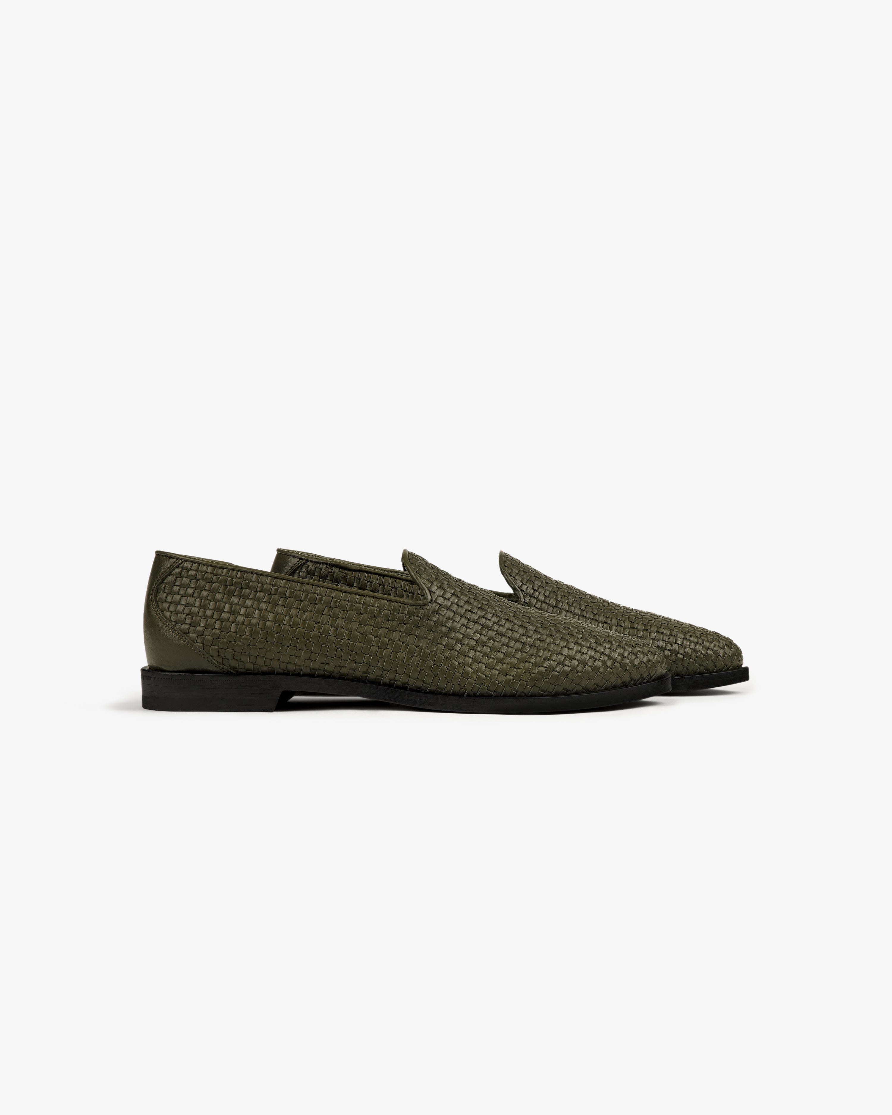 Leather Raffia Loafer Aim Leon Dore EU Leather Raffia Loafer Aim Leon Dore EU