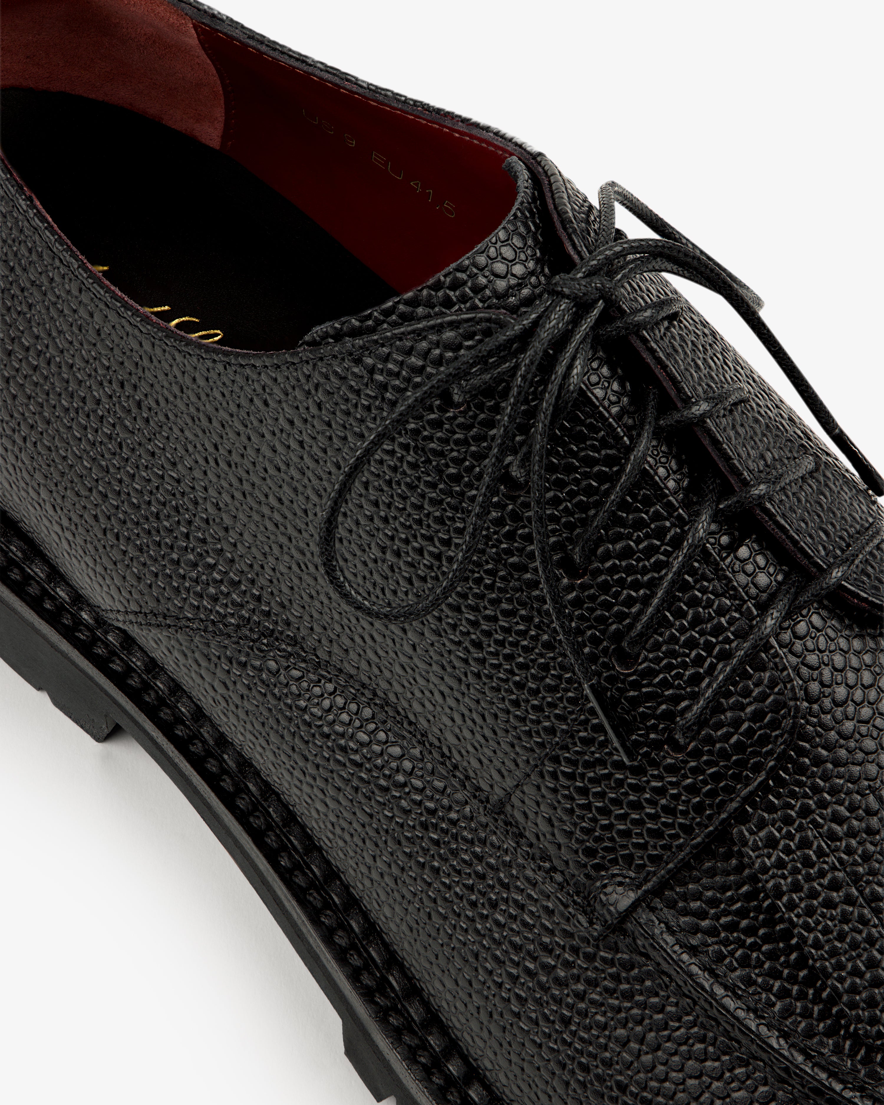 Leather Lug Sole Derby
