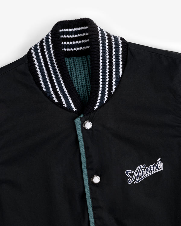 Reversible Knit Bomber Jacket