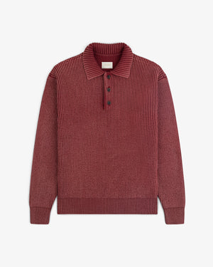 Stone Washed Knit Polo