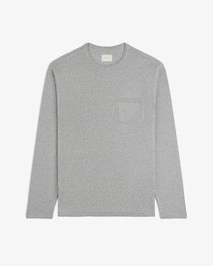 Long-Sleeve Knit Pocket Tee
