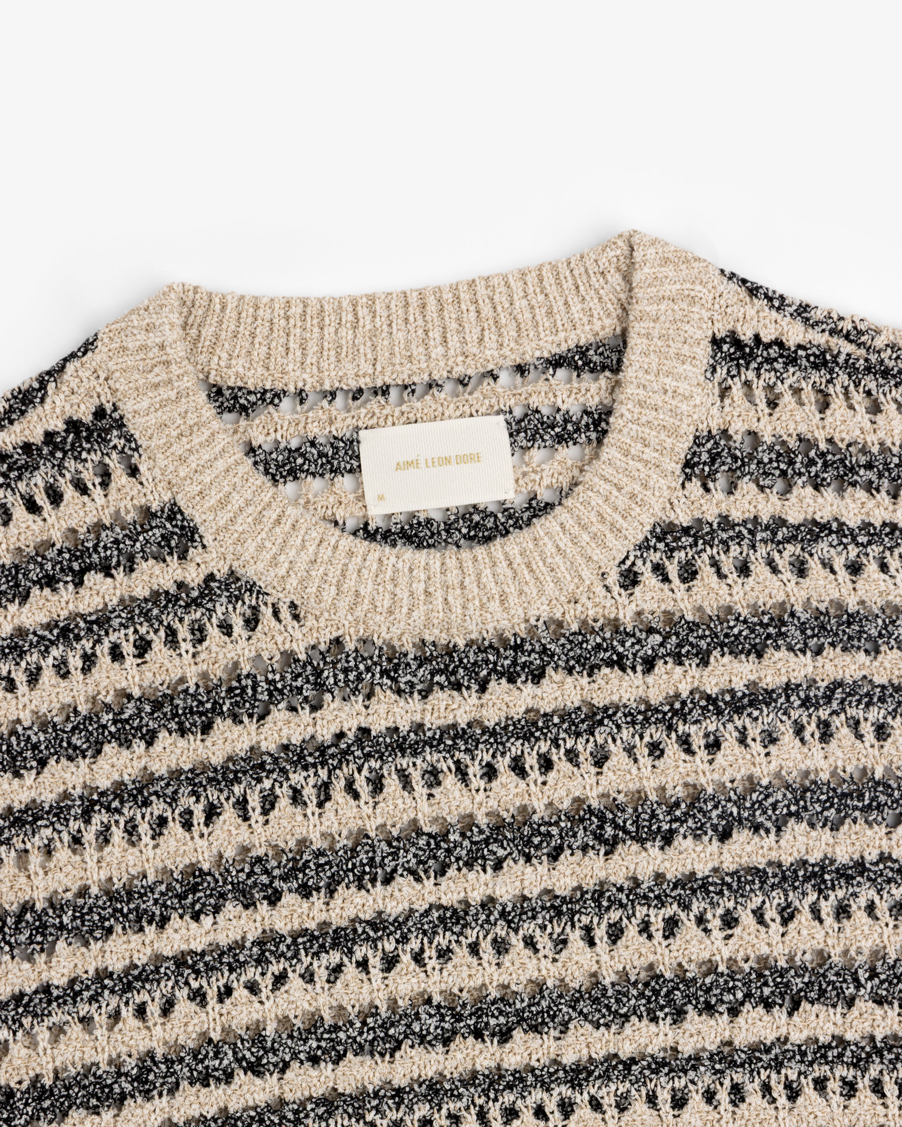 Bouclé Open Knit Crewneck Sweater – Aimé Leon Dore EU