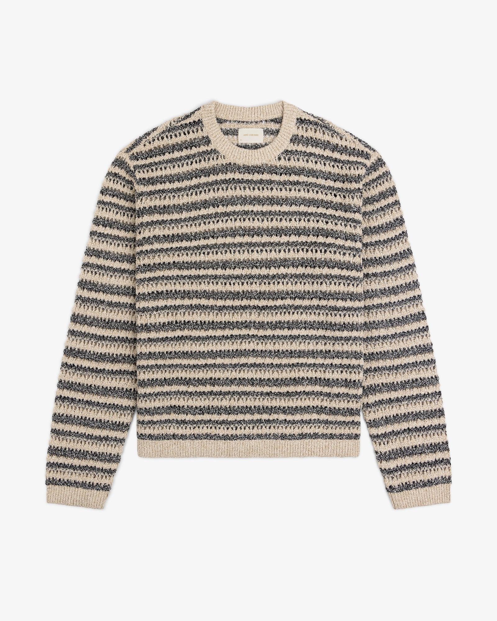 Bouclé Open Knit Crewneck Sweater – Aimé Leon Dore EU