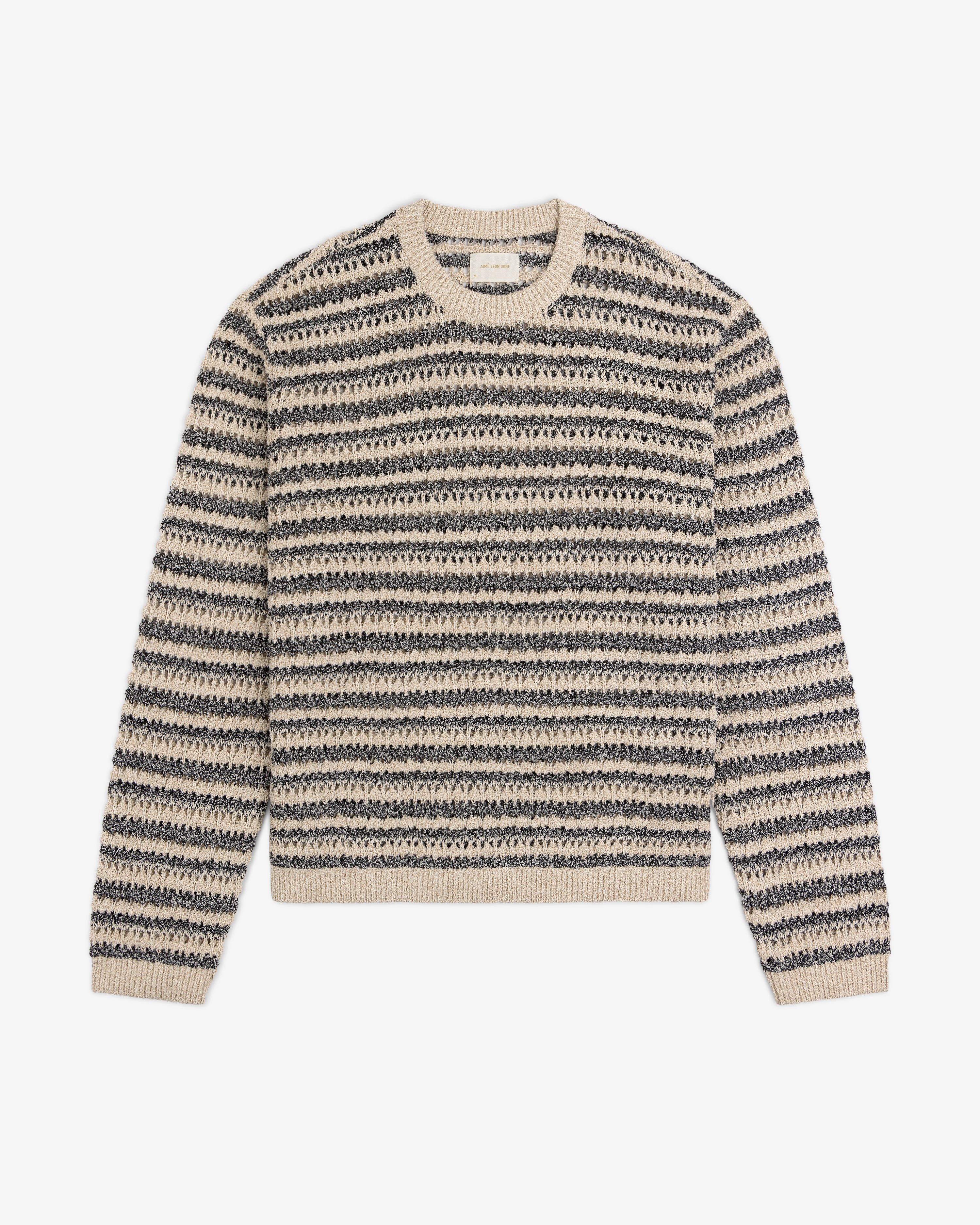 aime leon dore エメレオンドレ　ニットセーター　S Knit Denim Crewneck Sweater – Aimé Leon Dore