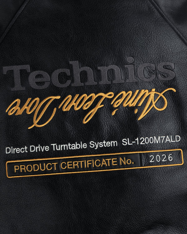 ALD / Technics Varsity Leather Jacket, Product Certificate No. 2026, United We Groove.