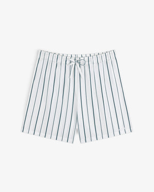 Striped Poplin Leisure Short