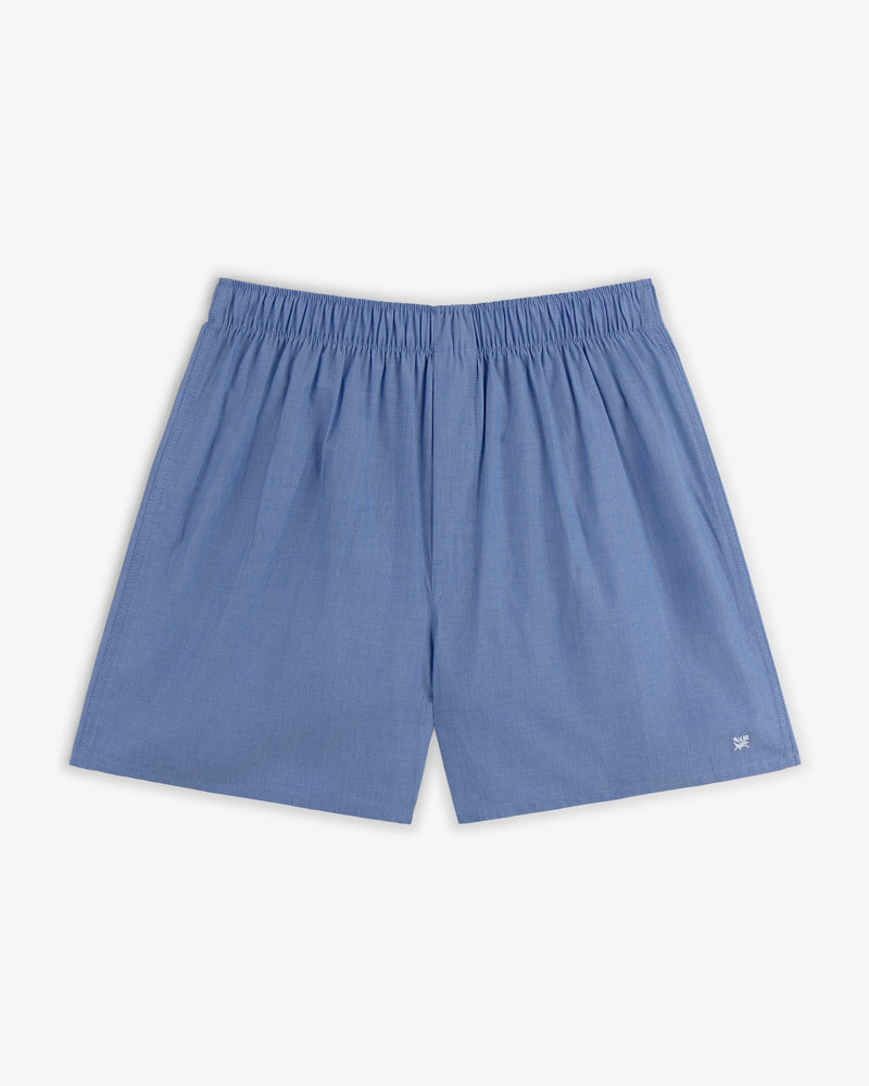 Light blue Boxer Short 2-Pack for men with elastic waistband, shown flat on a plain white background.