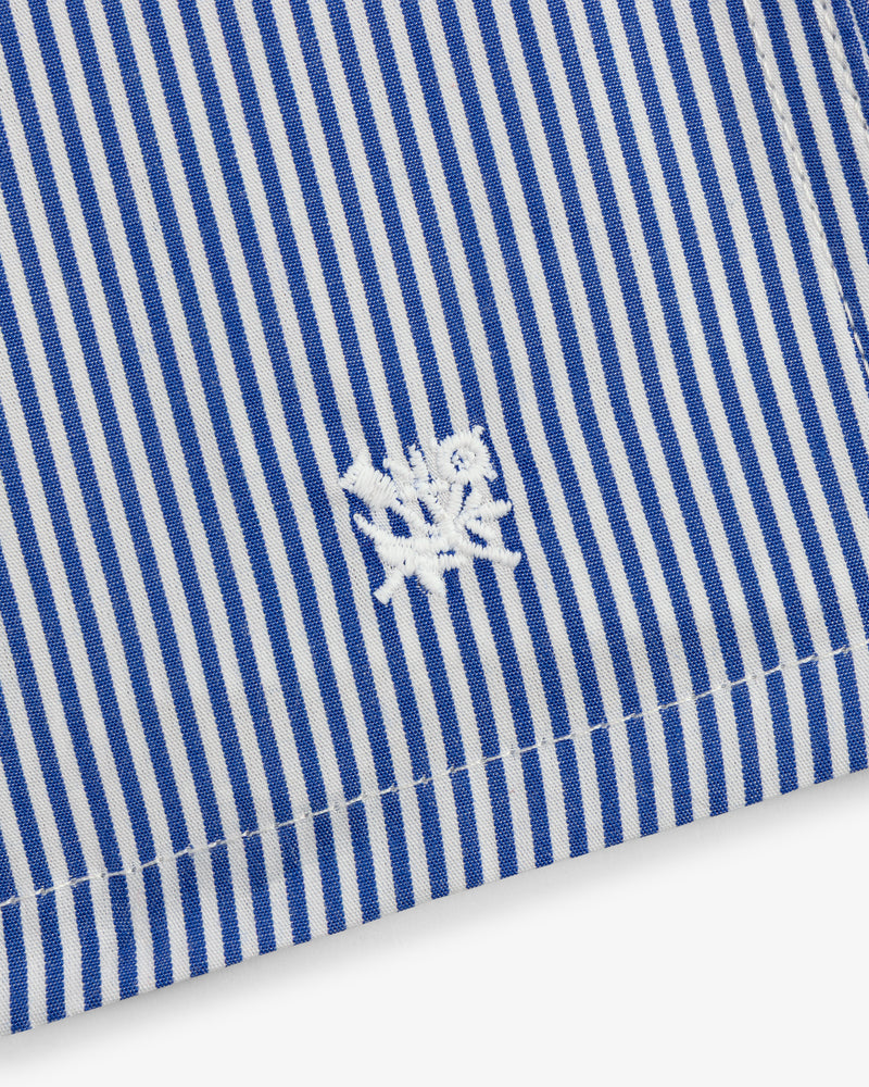 Blue and white striped Boxer Short 2-Pack with a small white embroidered logo near the hem.