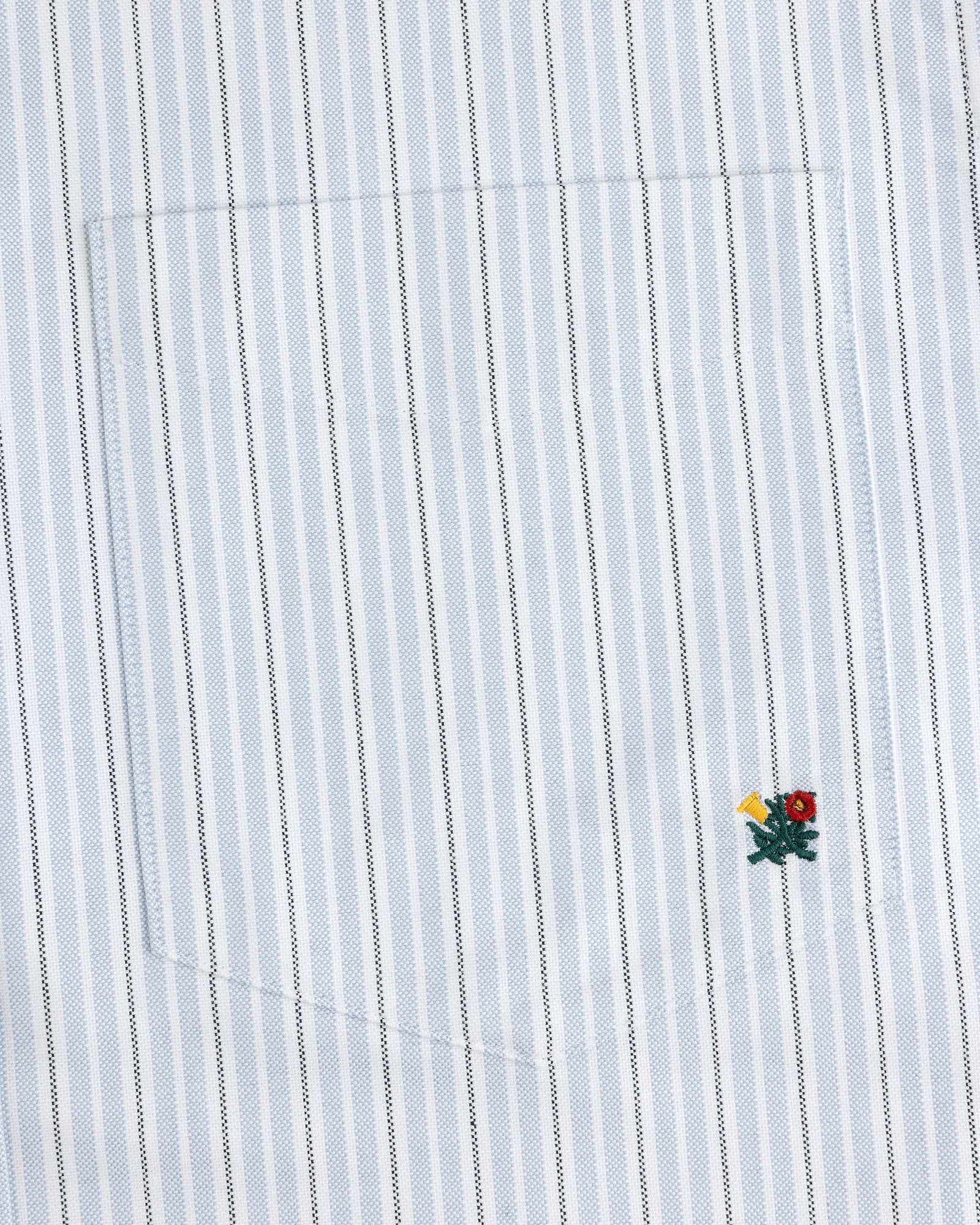 Yarn Dyed Striped Crest Shirt