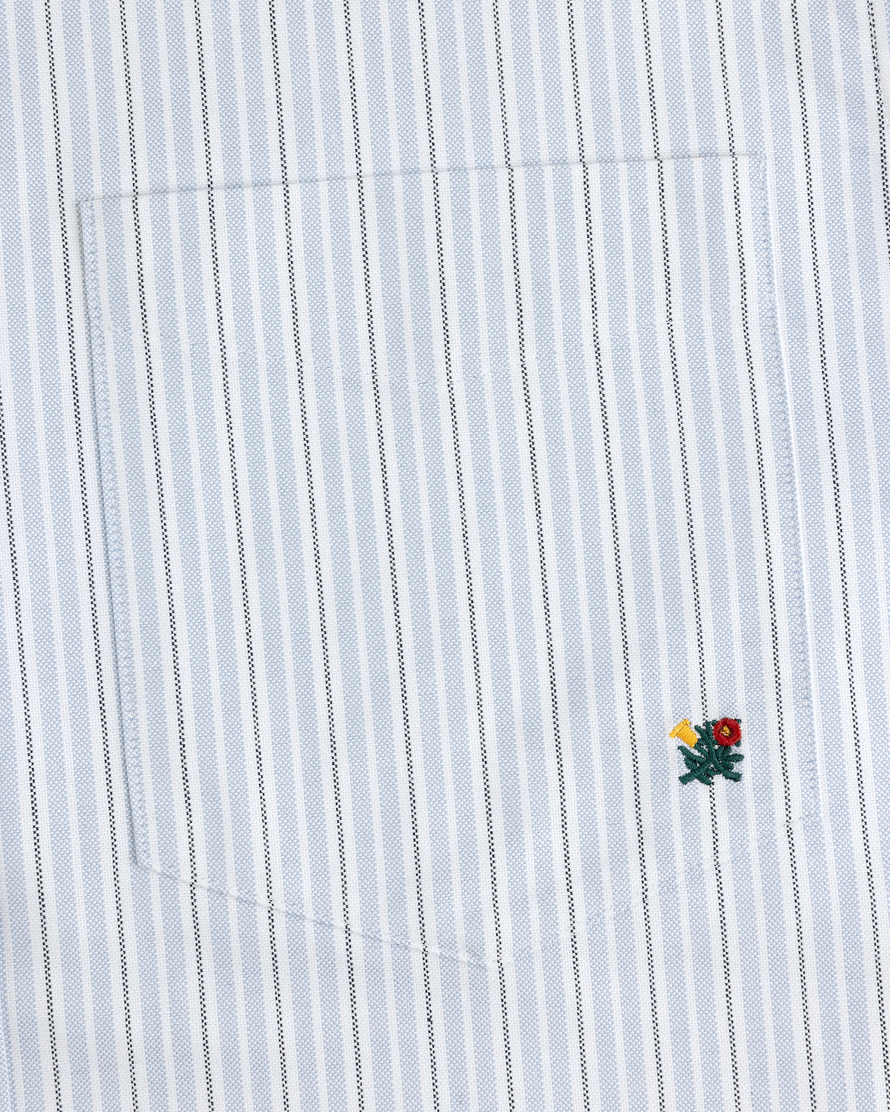 Yarn Dyed Striped Crest Shirt