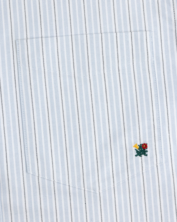 Yarn Dyed Striped Crest Shirt