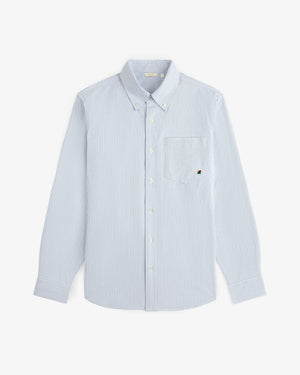 Yarn Dyed Striped Crest Shirt