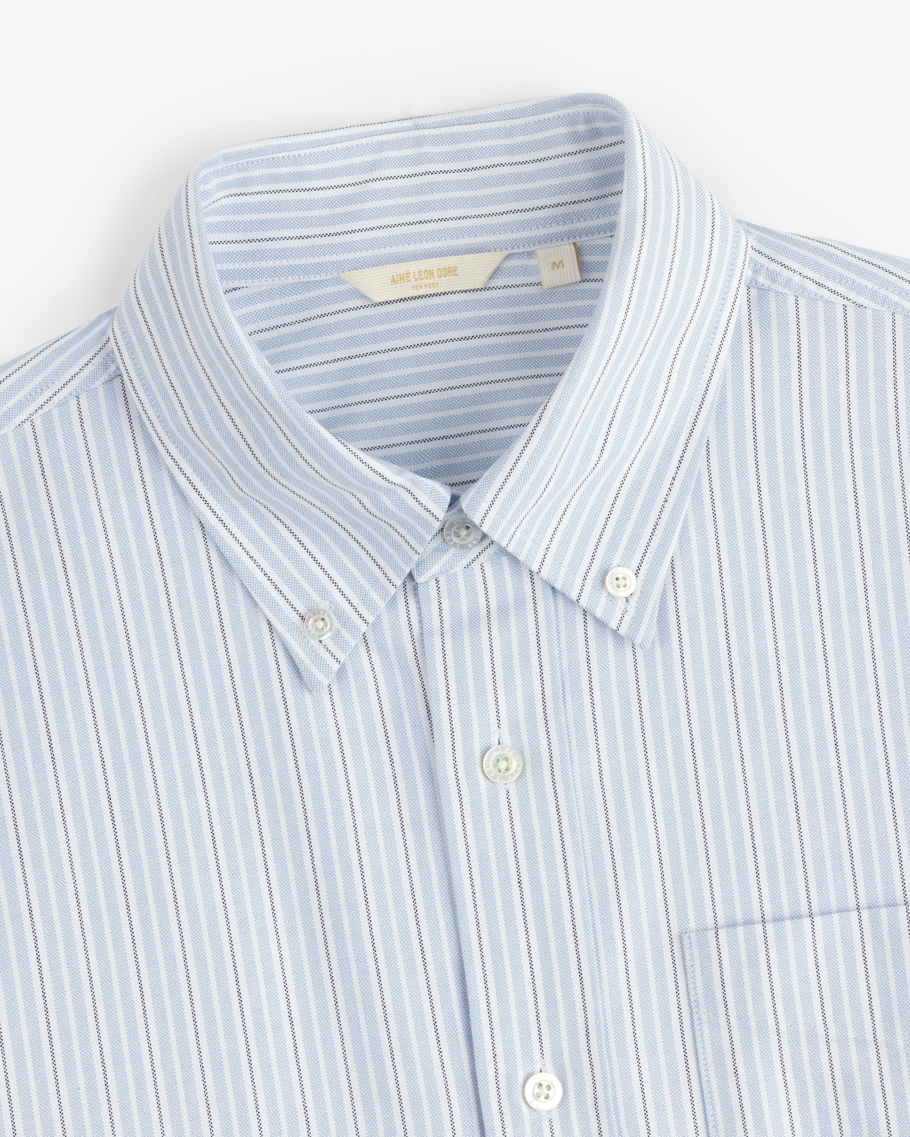 Yarn Dyed Striped Crest Shirt