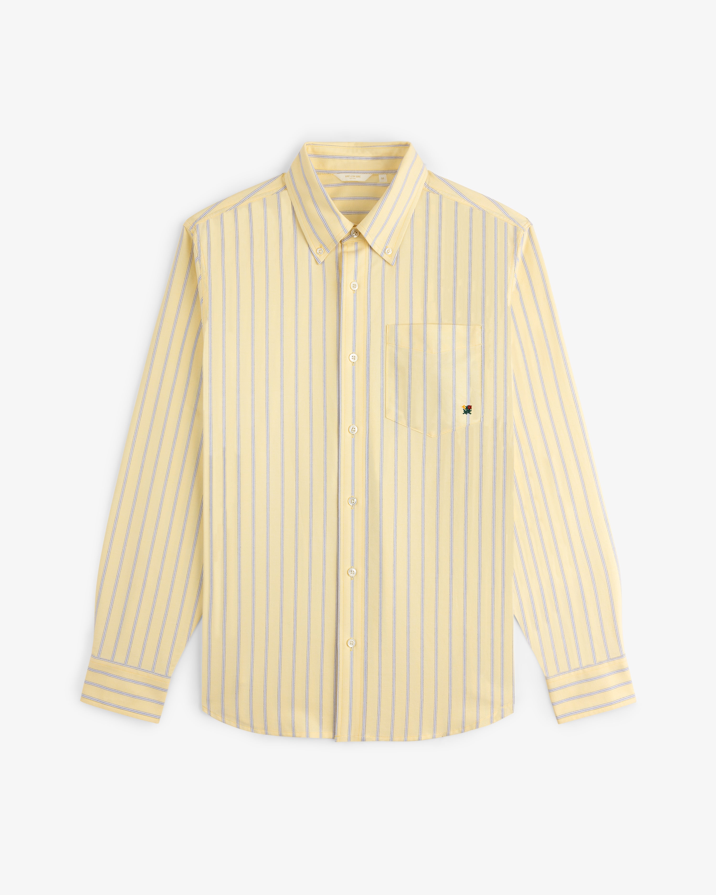Yarn Dyed Striped Crest Shirt
