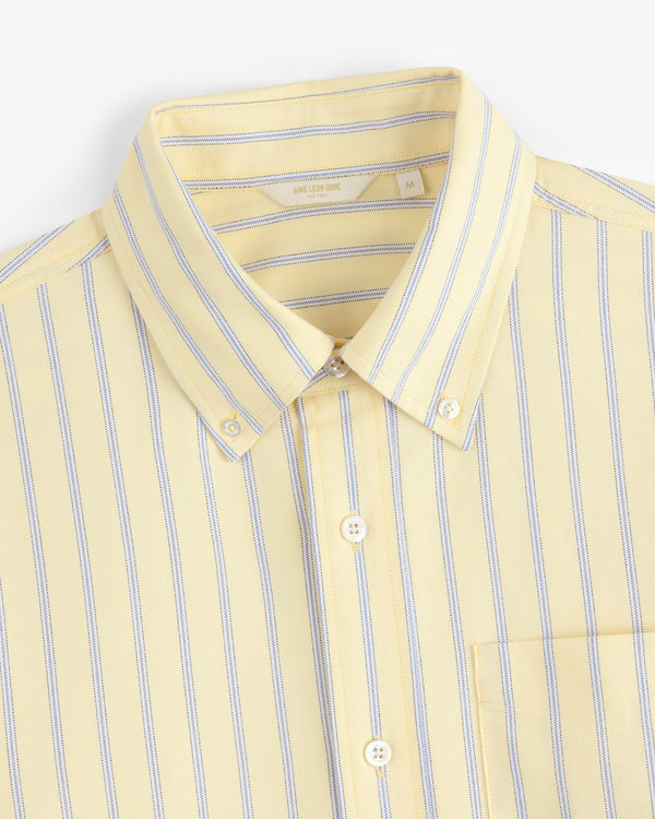 Yarn Dyed Striped Crest Shirt