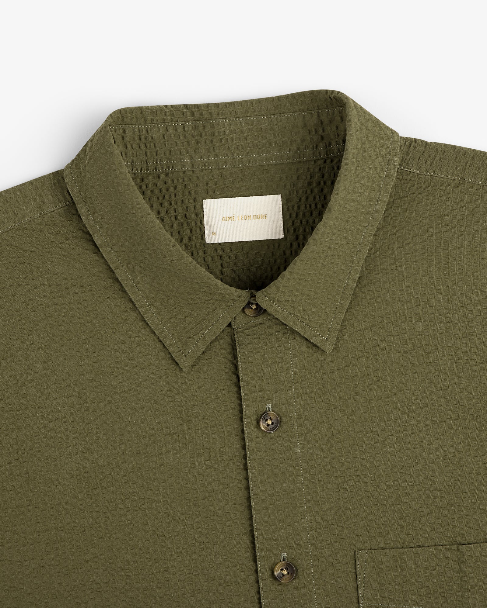 Short-Sleeve Seersucker Shirt – Aimé Leon Dore EU