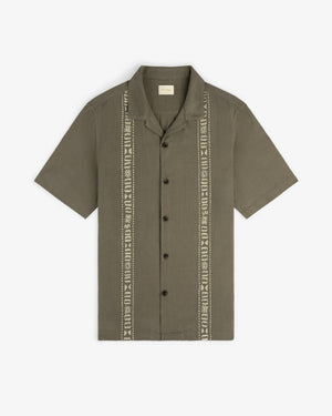 Linen Blend Leisure Shirt