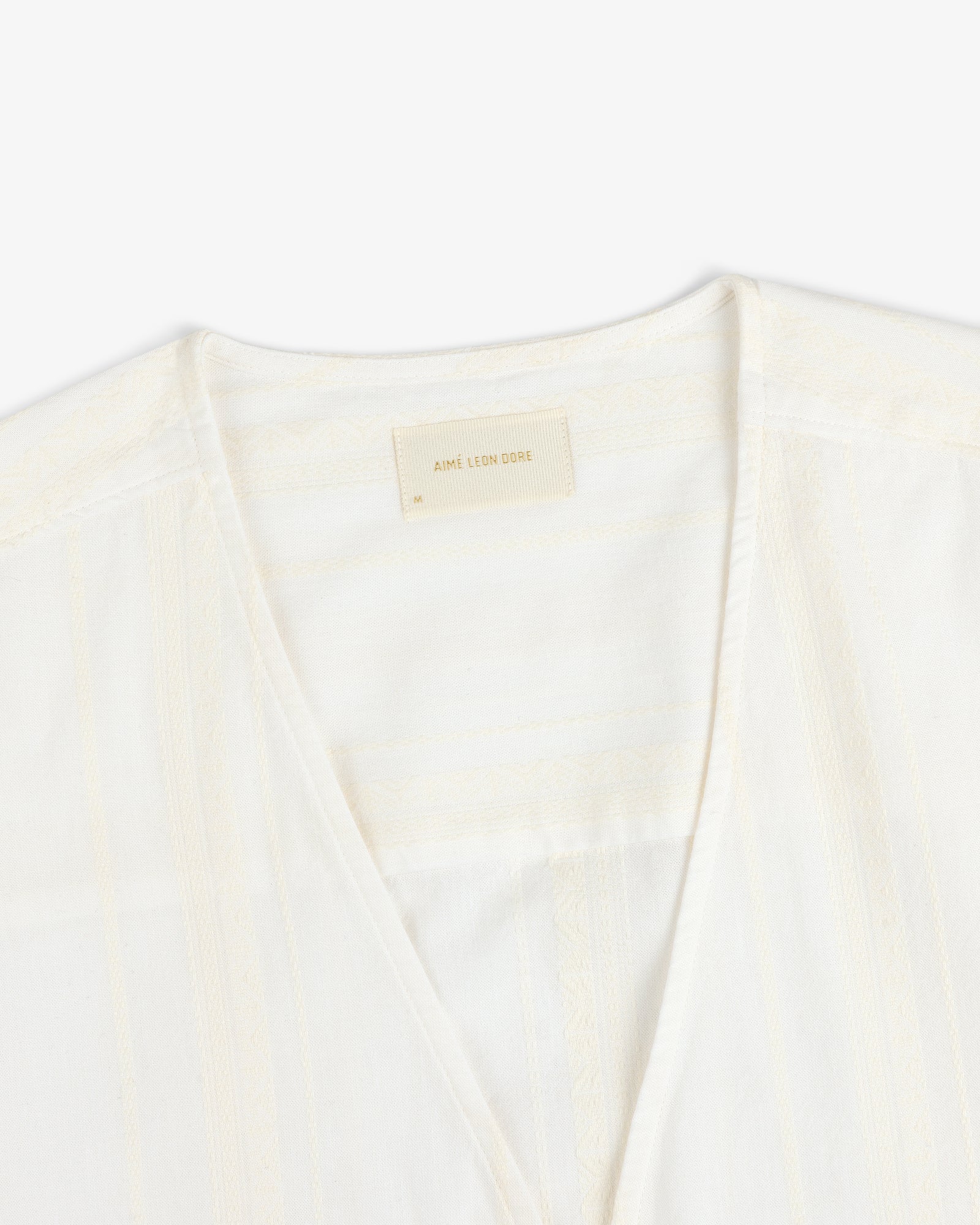Jacquard Striped Tie-Front Shirt – Aimé Leon Dore EU