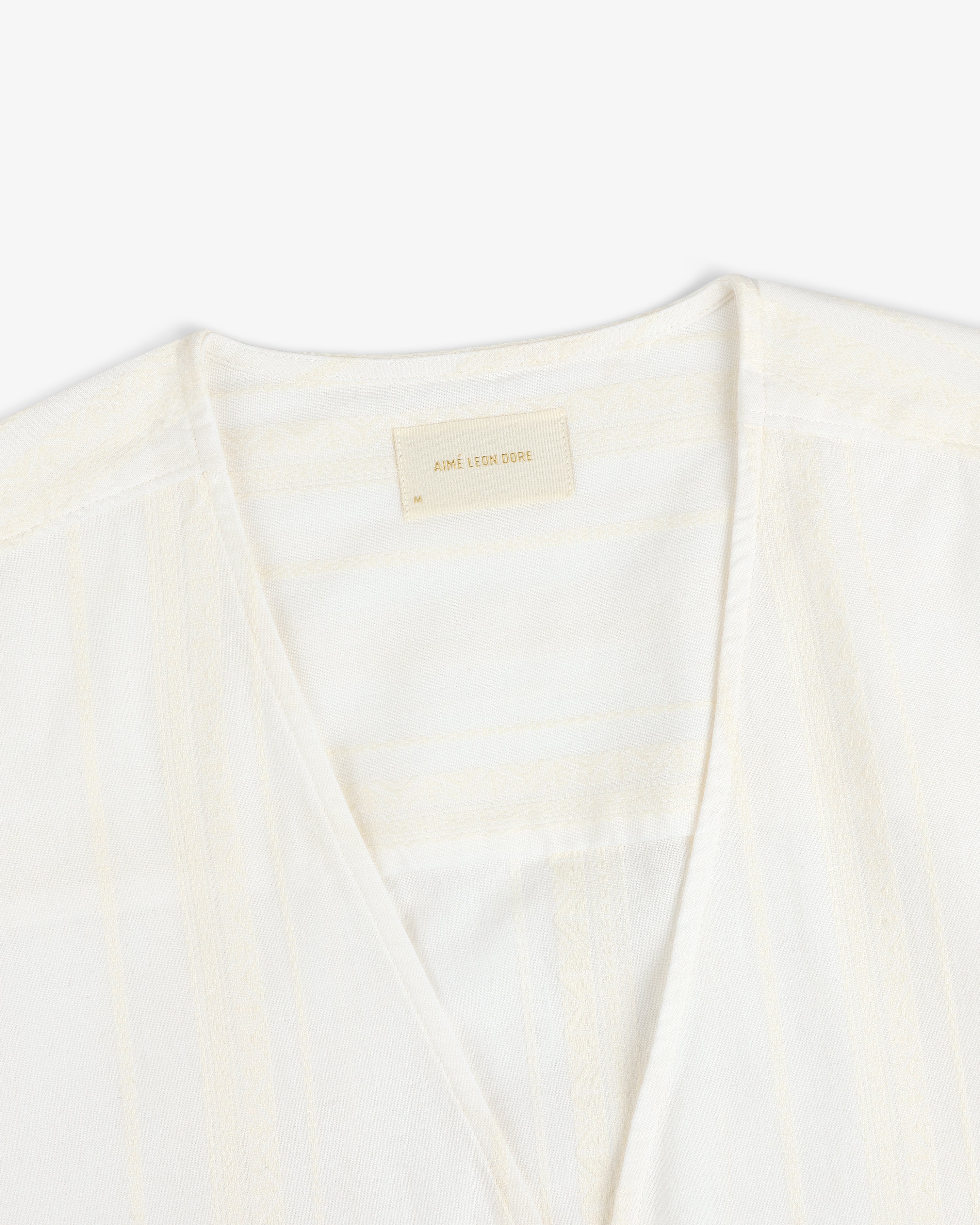 Jacquard Striped Tie-Front Shirt – Aimé Leon Dore EU
