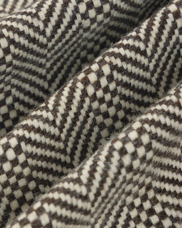 Wool Herringbone Overcoat