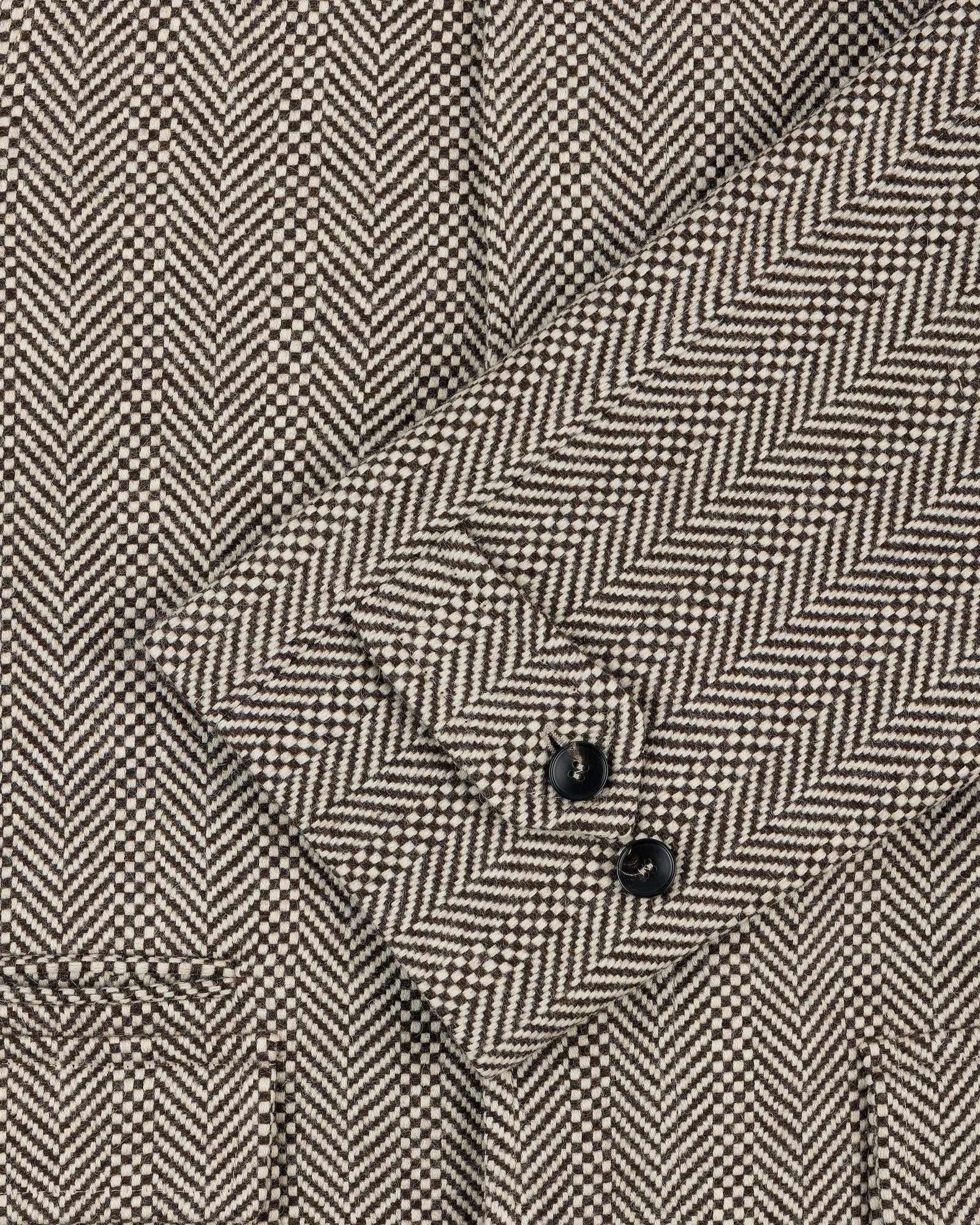 Wool Herringbone Overcoat