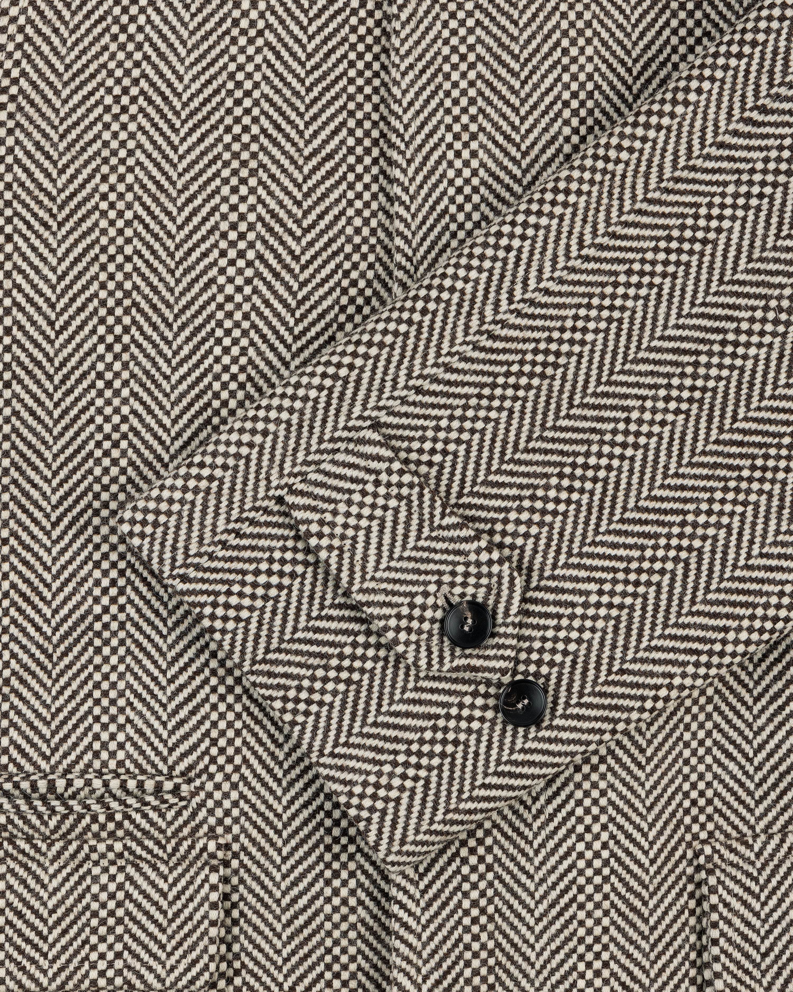 Wool Herringbone Overcoat