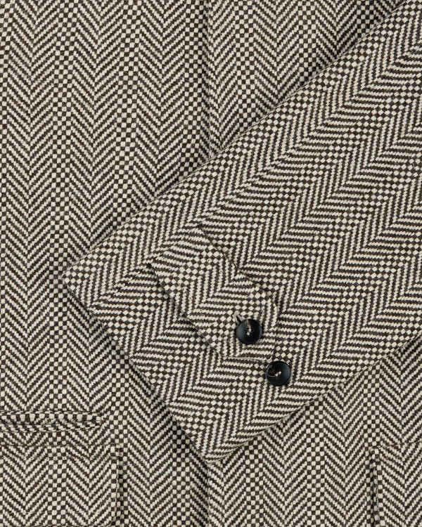 Wool Herringbone Overcoat